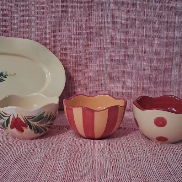 Gail Pittman Sienna 4 Pc. Tidbit Bowls and Tray Southern Living At Home - Picture 6 of 8